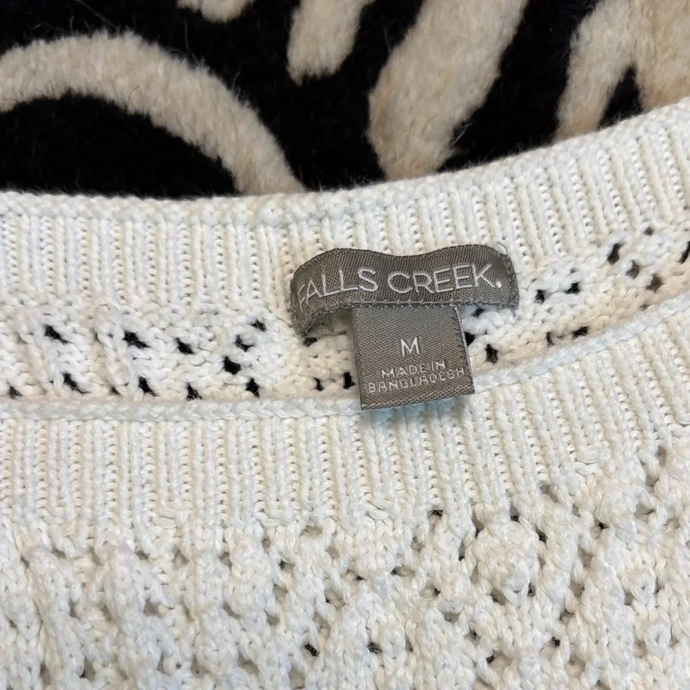 Falls Creek White Crochet Eyelet Camisole Tank - Picture 2 of 7